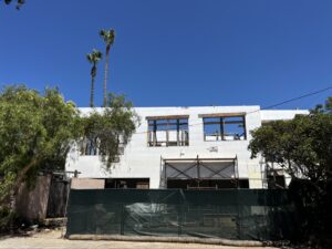 ICF walls under construction on a coastal jobsite