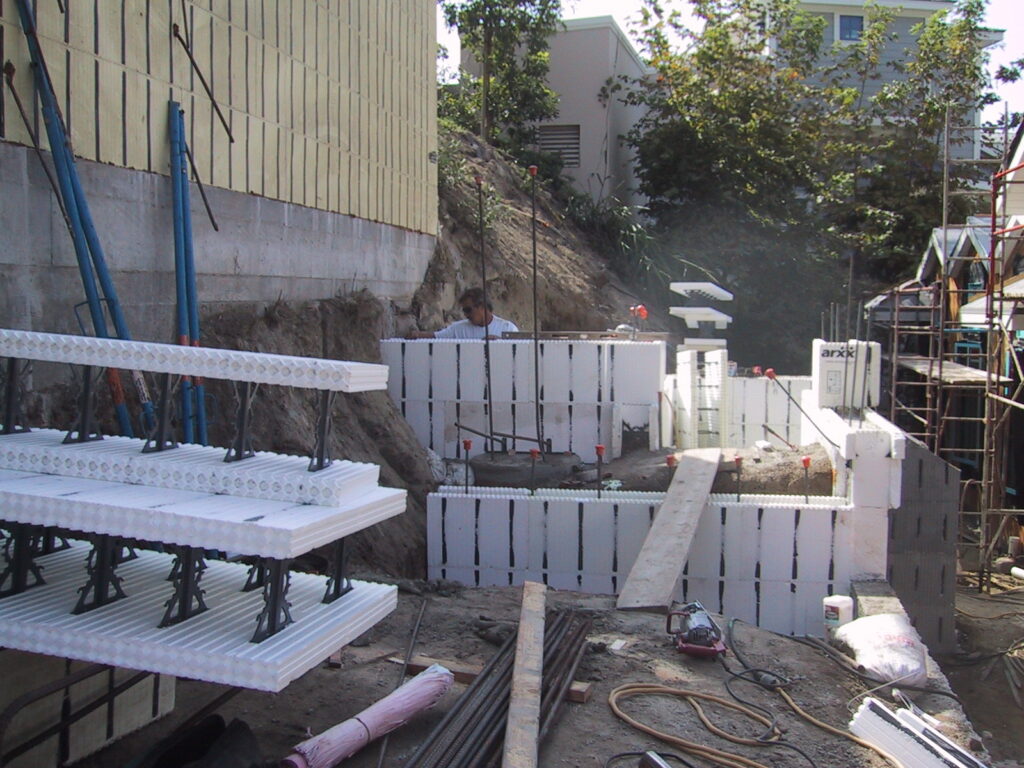ICF walls and Insuldeck panels at the Ambrose project